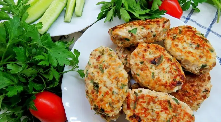 Гречаники с куриным фаршем