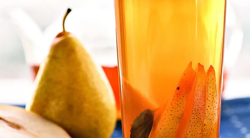 Чай с мятой и грушей