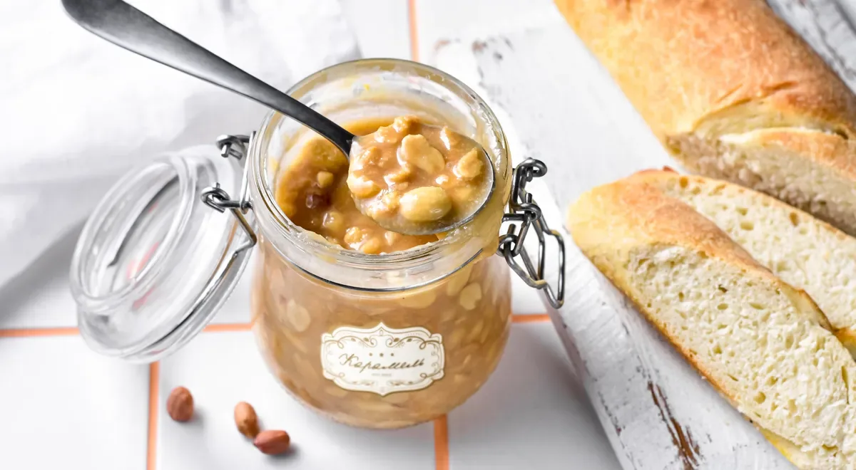 Домашняя карамель с арахисом
