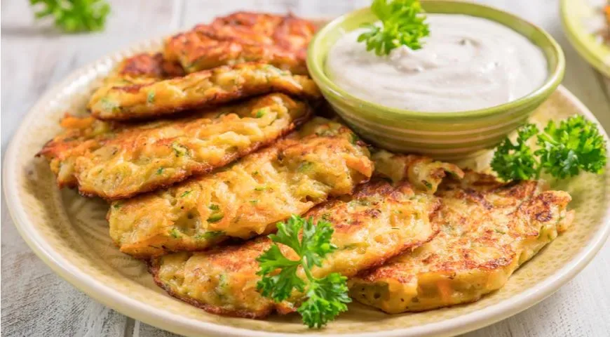 Драники с ветчиной и сыром