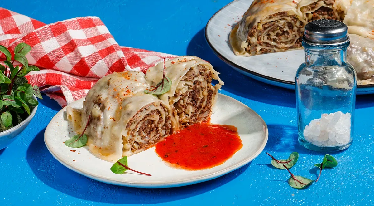 Ханум с мясом и картофелем