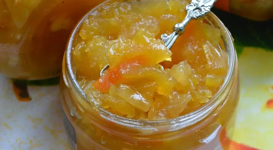 Кабачковое варенье с ананасом