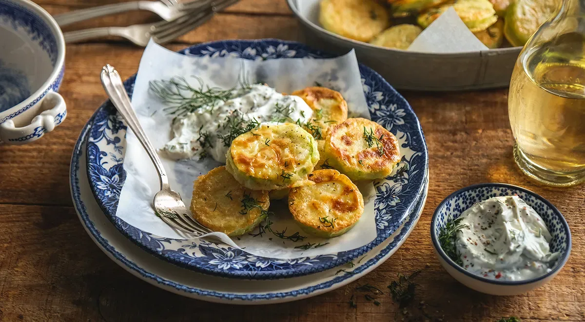 Жареные кабачки с чесноком