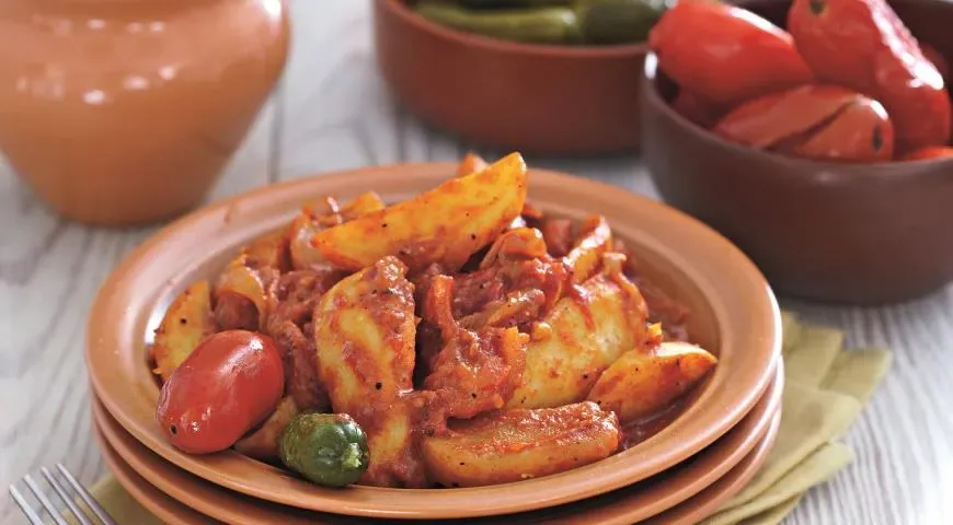 Картофельный гуляш без мяса