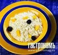 Кокосовый рис с манго и ежевикой