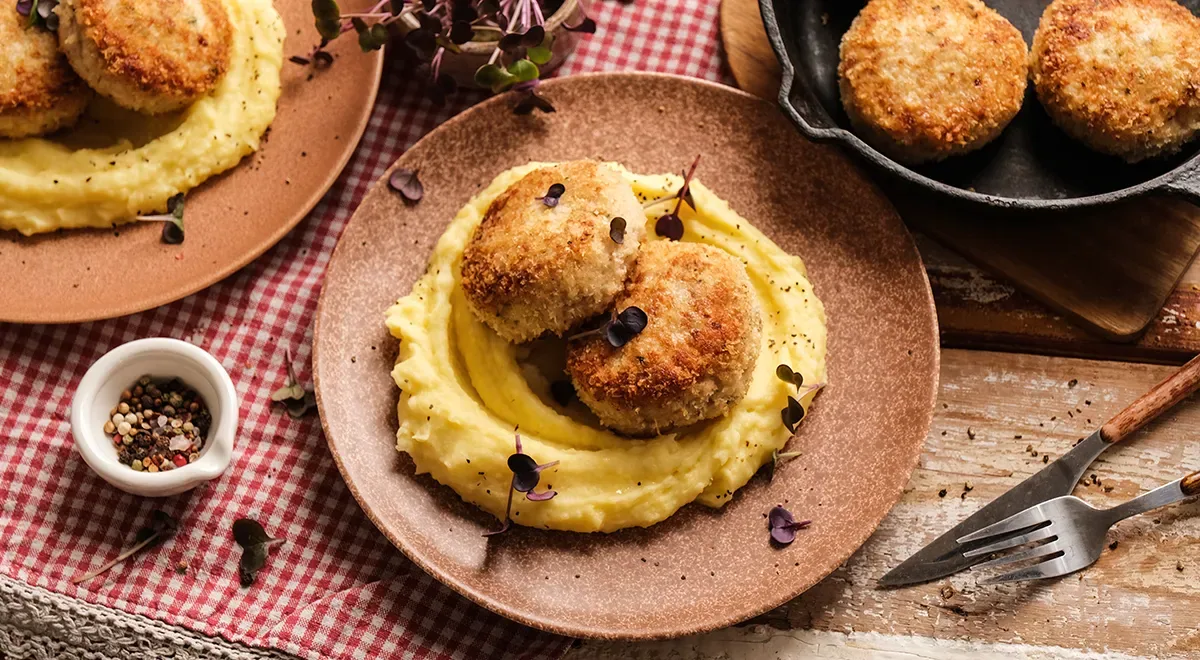 Котлеты из свинины и курицы