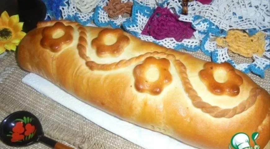 Кулебяка с мясным фаршем