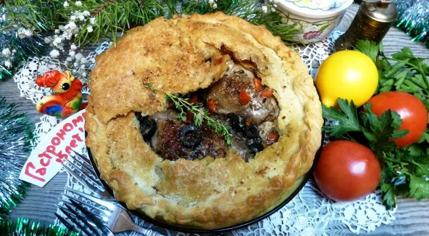 Курица в тесте