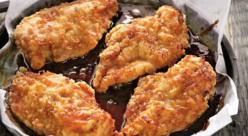 Курица, запечённая с соусом терияки