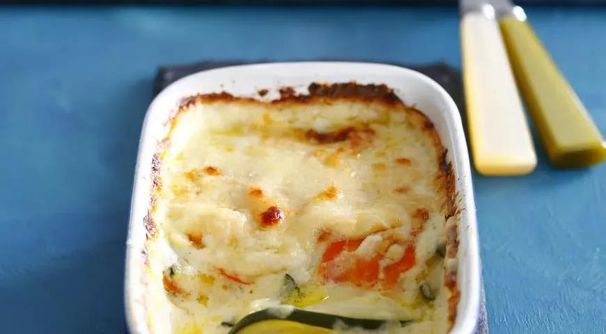 Лазанья из цукини с морковью