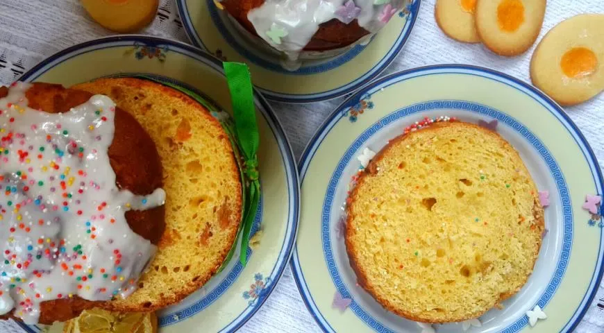 Лимонный кулич