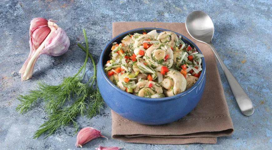 Маринованные шампиньоны быстрого приготовления