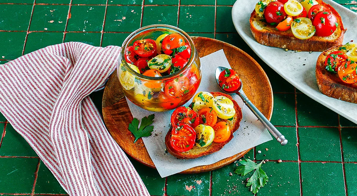 Маринованные томаты черри быстрого приготовления