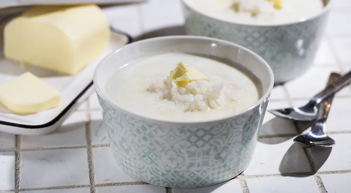 Молочный суп с рисом