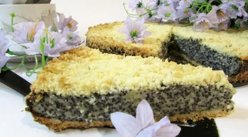 Немецкий маковый творожник