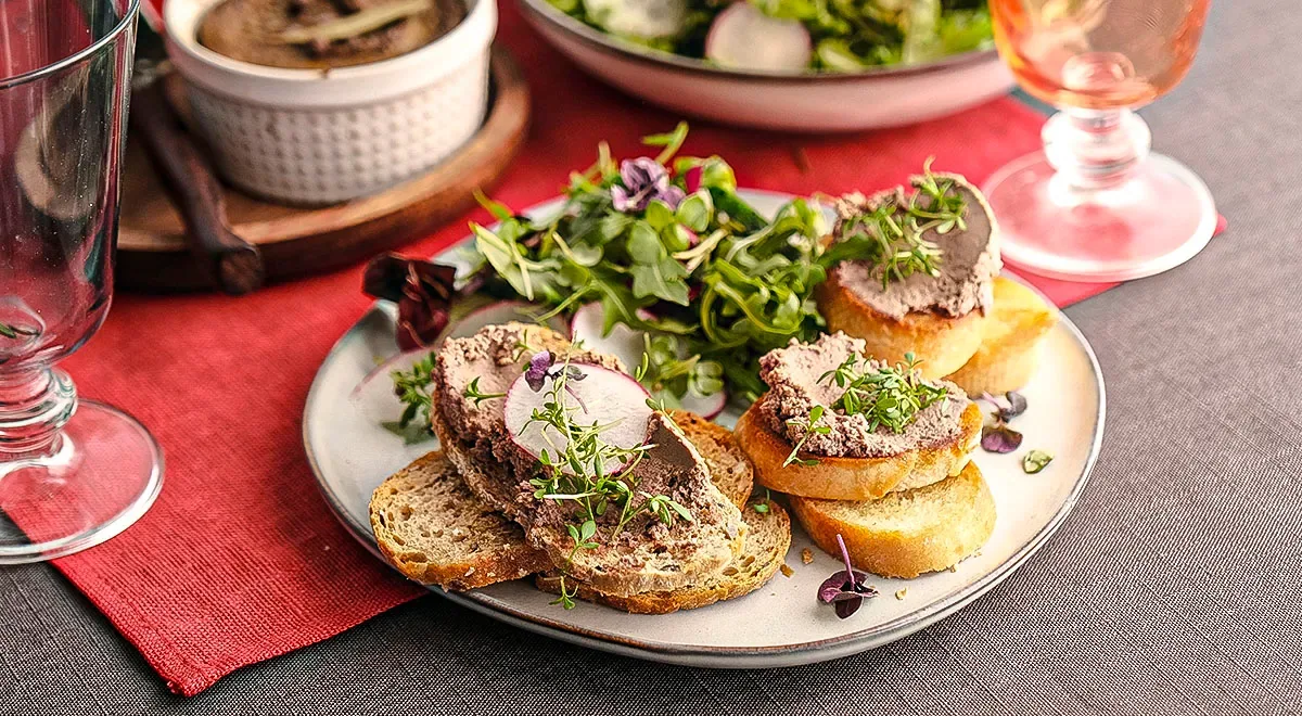 Паштет из куриной печенки с коньяком