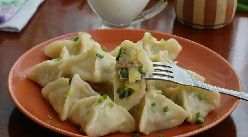 Пельмени с картошкой и грибами
