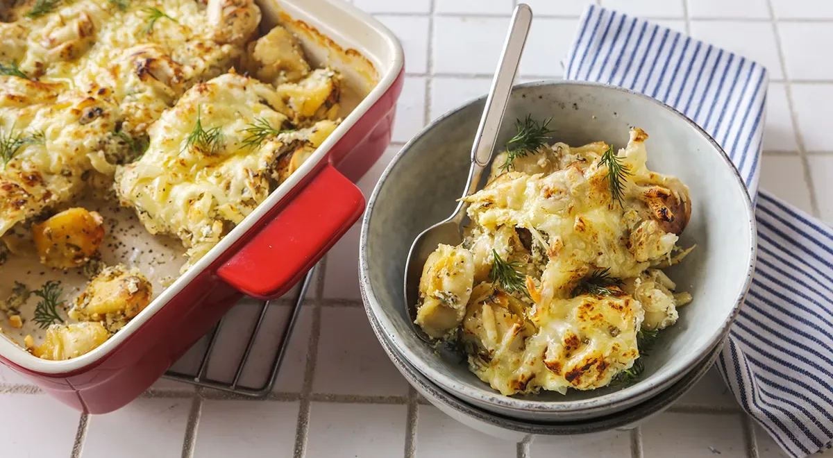 Пельмени, запечённые с сыром в духовке