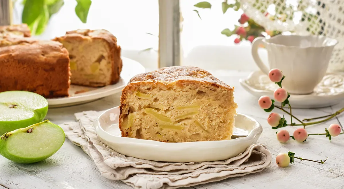 Пирог 12 ложек с яблоками