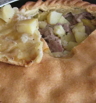 Пирог балиш с мясом и картошкой