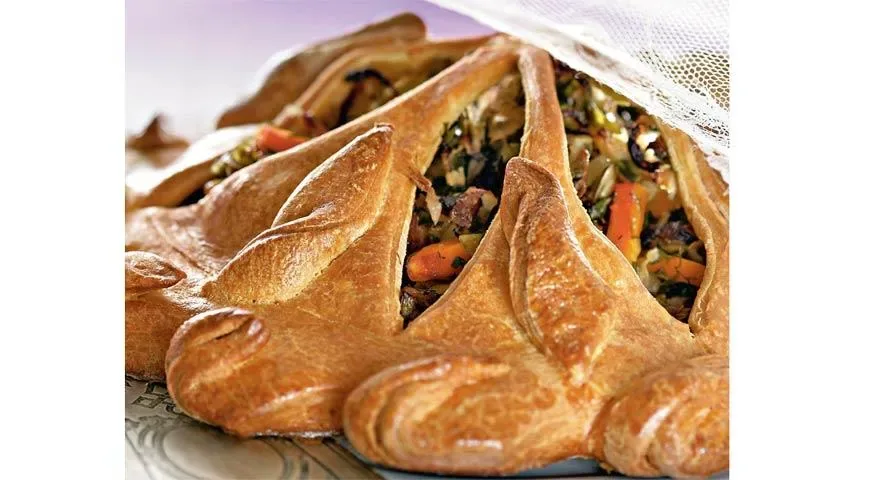 Пирог с овощами и зеленью