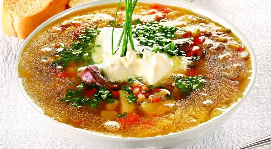 Рассольник с почками