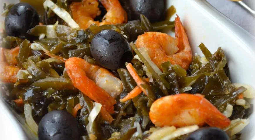Салат Дары моря с креветками