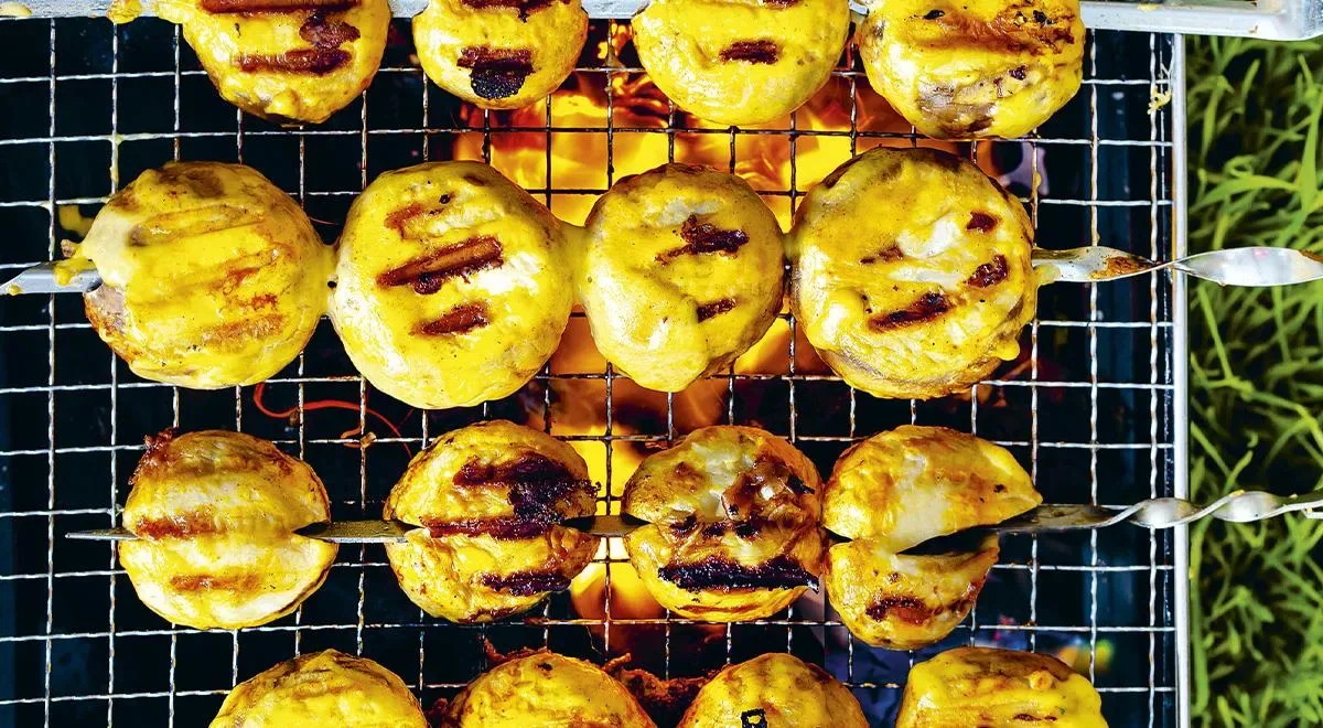 Шашлык из шампиньонов