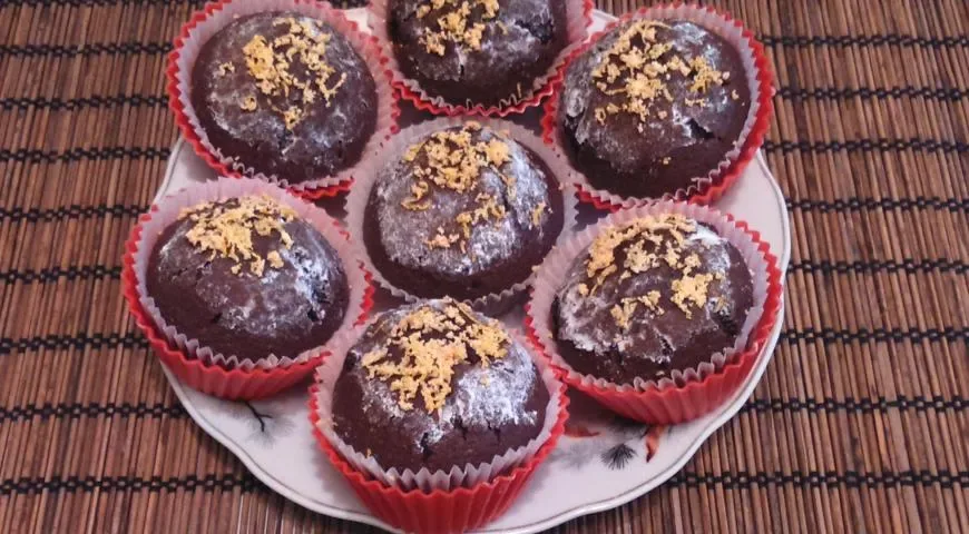 Шоколадные маффины с какао