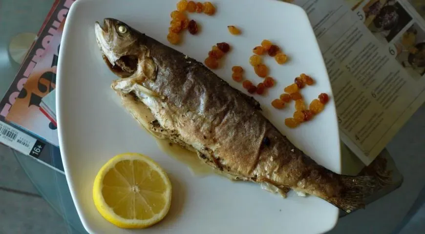 Сибас в белом вине