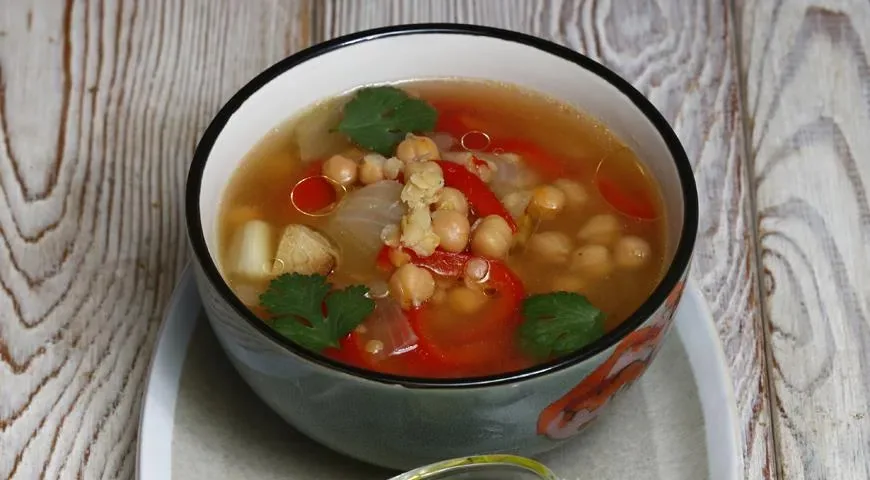 Суп из бобовых с овощами