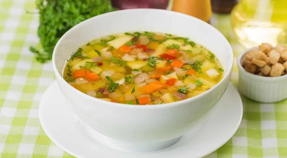 Суп с кабачками и картофелем