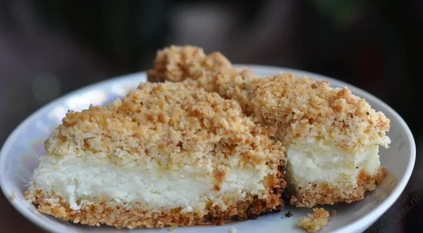 Творожный пирог с крошкой