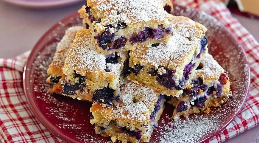 Черничные квадратики