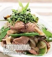Ягнятина и имбирь с кунжутным маслом