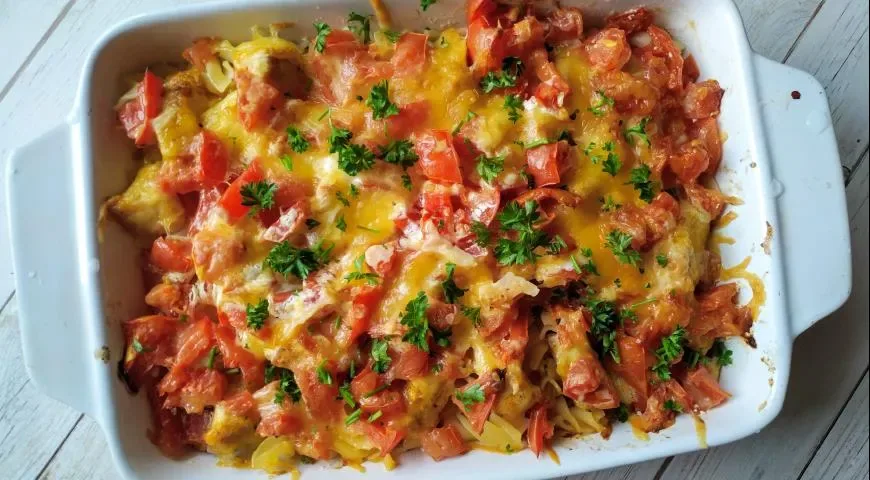Запеканка из макарон
